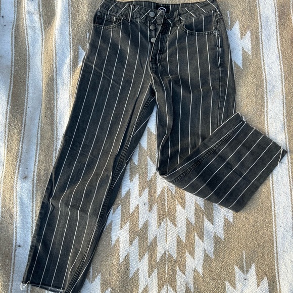 RVCA Black and white striped jeans - Picture 2 of 4